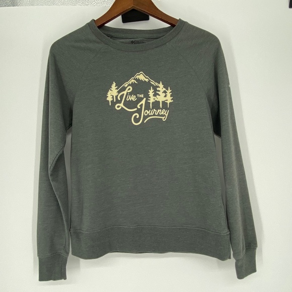 Women's Columbia Sportswear "Live the Journey" Sweatshirt Top Size XS 025 - Picture 2 of 5